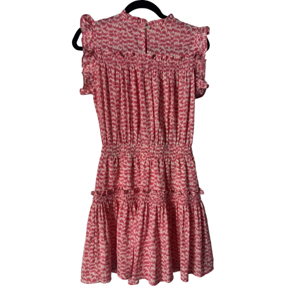 Pinch Pink White Patterned Ruffle Mini Dress Size… - image 2
